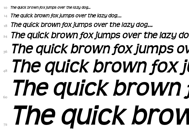 Teen font waterfall